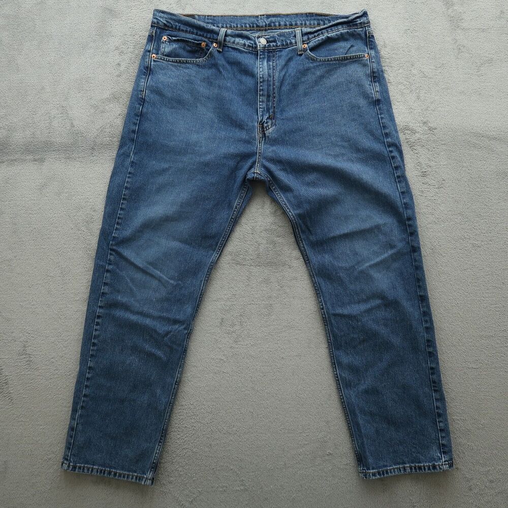 Levi's 505 Jeans Mens Size 40x30 Blue Straight Medium Stone Wash Regular Fit